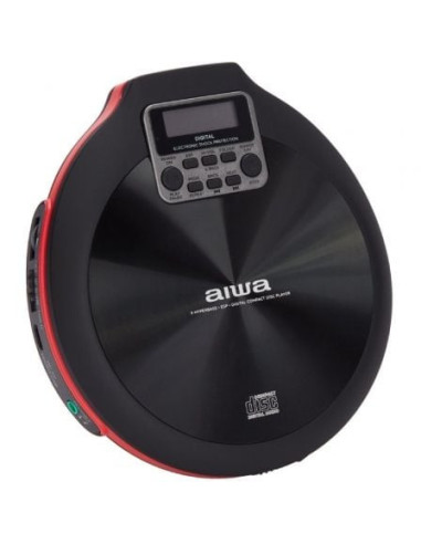 Reproductor de cd/cdr/mp3 aiwa walk pcd-810rd/ rojo