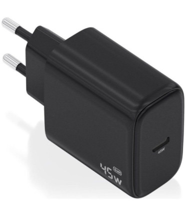 Cargador de pared gan aisens a110-0970/ 1xusb tipo-c/ 45w/ negro