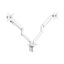 Soporte de Mesa para 2 Monitores TooQ DB4132TNR-W/ Giratorio/ Inclinable/ hasta 9kg
