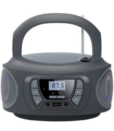 Radio cd fonestar boom-one-g/ 13w/ con cable/ a pilas/ gris