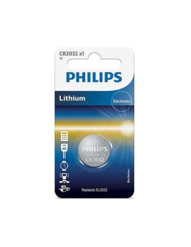 Pila de botón philips cr2032/ 3v