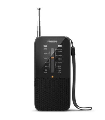 Radio portátil philips tar1509/ a pilas/ negra