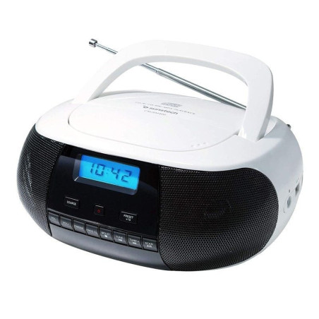 Radio cd sunstech crusm400wt/ blanca