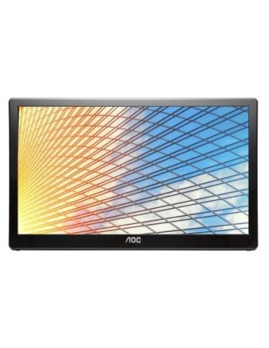 Monitor portátil aoc e1659fwu 15.6'/ hd/ negro