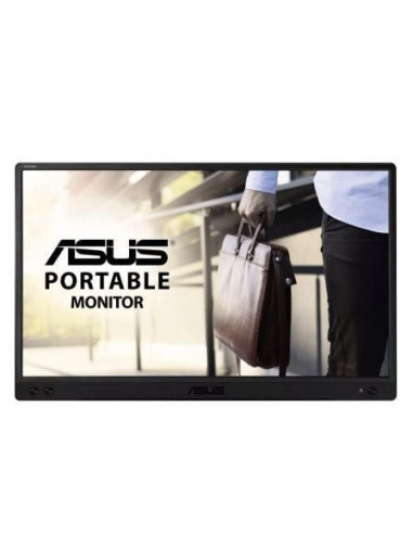 Monitor portátil asus zenscreen mb166b 15.6'/ full hd/ negro