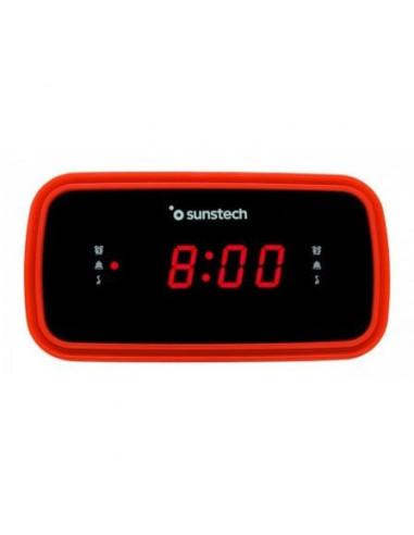 Despertador sunstech frd60rd/ radio fm