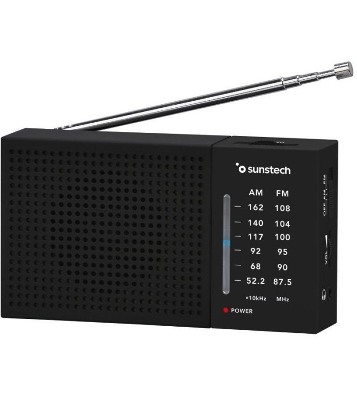 Radio portátil sunstech rps412/ a pilas/ negra