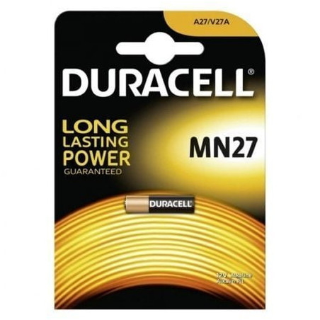 Pila a27 duracell mn27/ 12v/ alcalinas