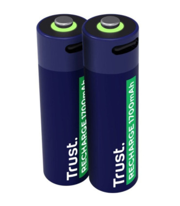 Pack de 2 pilas aa trust 25584/ recargables