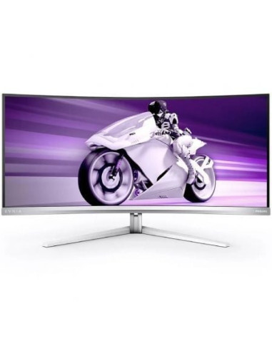 Monitor gaming ultrapanorámico curvo philips 34m2c8600 34'/ qhd/ 0.03ms/ 175hz/ qd oled/ multimedia/ blanco