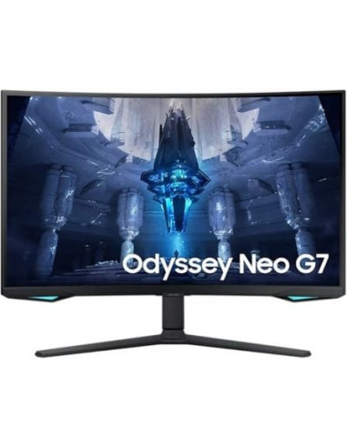 Monitor gaming curvo samsung odyssey neo g7 s32bg750np 32'/ 4k/ 1ms/ 165hz/ va/ negro