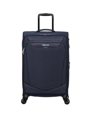 Maleta mediana american tourister summerride spinner 69cm/ 69x43x29cm/ 4 ruedas/ azul marino