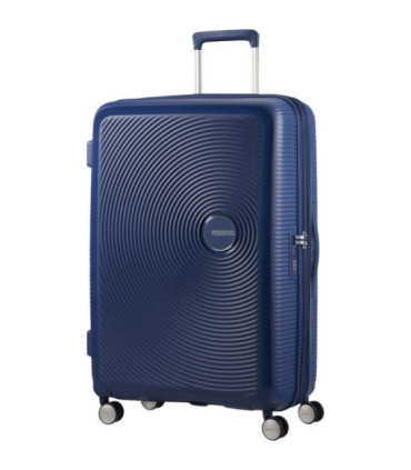 Maleta grande american tourister soundbox spinner 77cm/ 77x51.5x29.5cm/ 4 ruedas/ azul marino