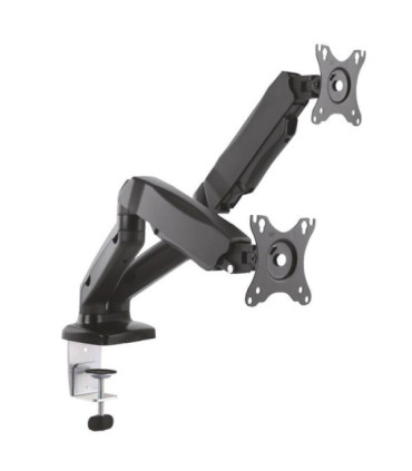 Soporte de mesa con contrapeso para 2 monitores aisens dt27tsr-045/ giratorio/ inclinable/ hasta 9kg