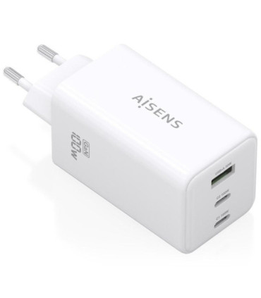 Cargador de pared gan aisens asch-100w3p051-w/ 2xusb tipo-c/ 1xusb/ 100w
