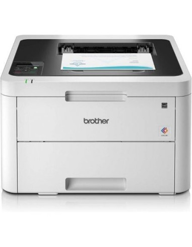 Impresora láser color brother hl-l3230cdw wifi/ dúplex/ blanca