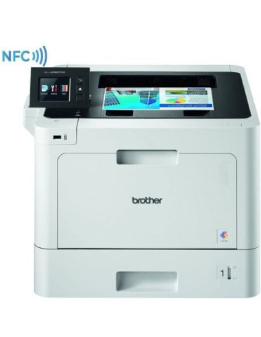 Impresora láser color brother hl-l8360cdw wifi/ dúplex/ blanca