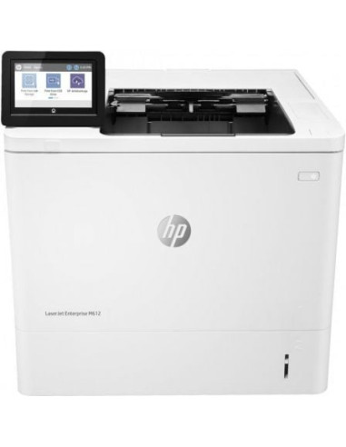 Impresora láser monocromo hp laserjet enterprise m612dn dúplex/ blanca