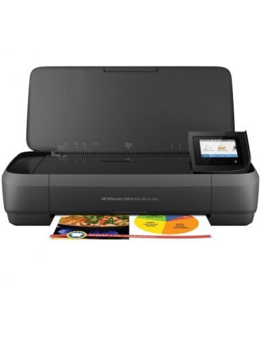 Multifunción portátil hp officejet 250 mobile aio wifi/ negra