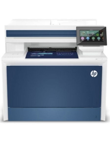 Multifunción láser color hp laserjet pro 4302fdw/ wifi/ fax/ dúplex/ blanca y azul