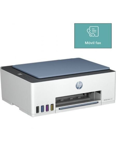 Multifunción recargable hp smart tank 5106/ wifi/ fax móvil/ blanca