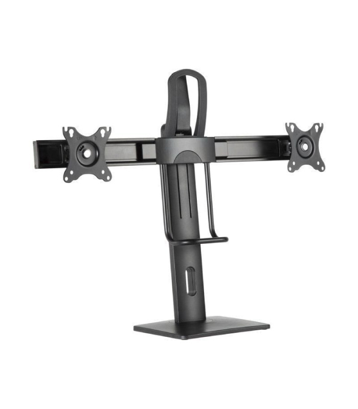 Soporte de sobremesa con contrapeso para 2 monitores aisens dt27tsr-065/ giratorio/ inclinable/ hasta 6kg