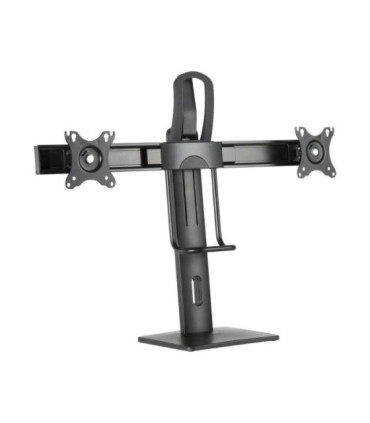 Soporte de sobremesa con contrapeso para 2 monitores aisens dt27tsr-065/ giratorio/ inclinable/ hasta 6kg