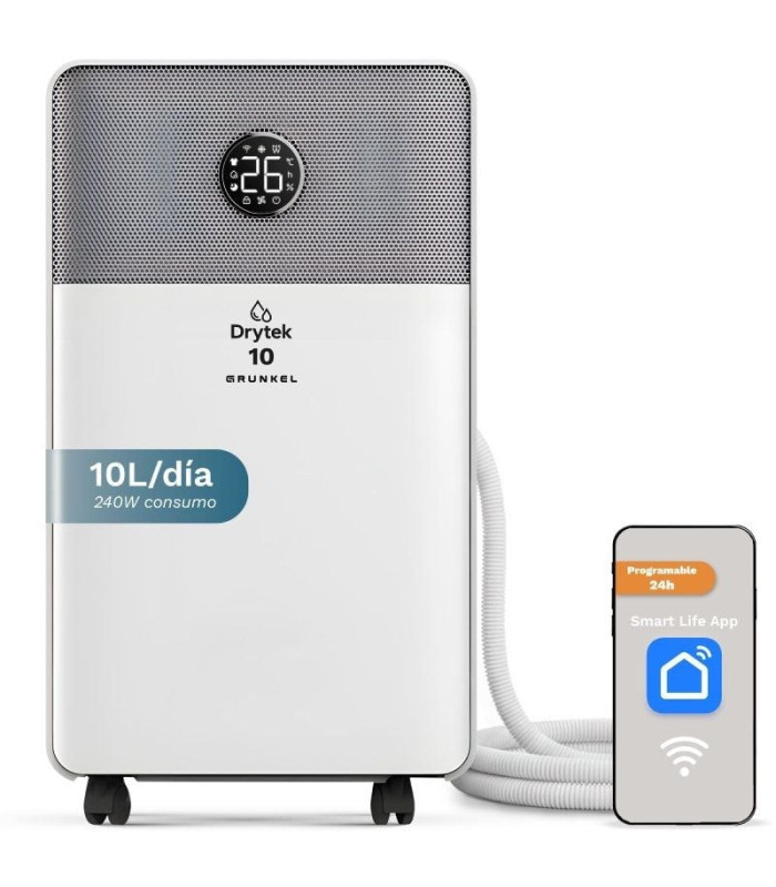 Deshumidificador grunkel dh-10dt/ depósito 2l