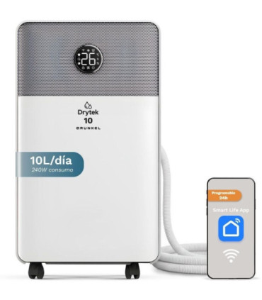 Deshumidificador grunkel dh-10dt/ depósito 2l