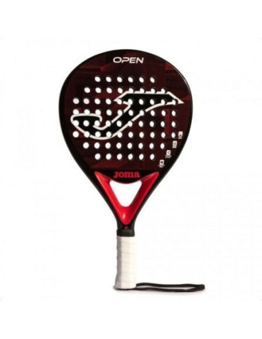 Pala de pádel joma open/ negra y roja