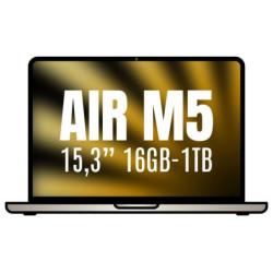 Apple macbook air 15,3'/ m5 10-core cpu/ 16gb/ 1tb ssd/ 10-core gpu/ blanco estrella