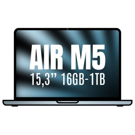 Apple macbook air 15,3'/ m5 10-core cpu/ 16gb/ 1tb ssd/ 10-core gpu/ azul