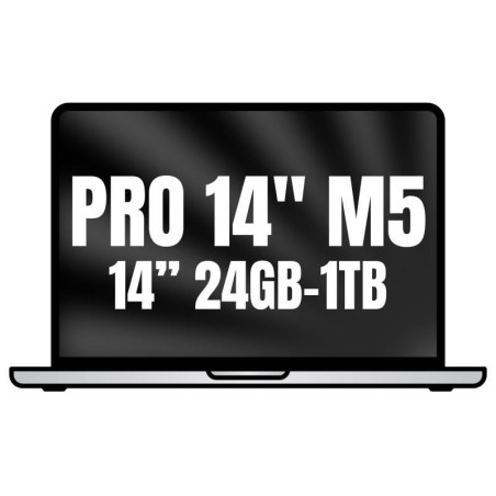 Apple macbook pro 14'/ m5 pro 15-core cpu/ 24gb/ 1tb ssd/ 16-core gpu/ plata