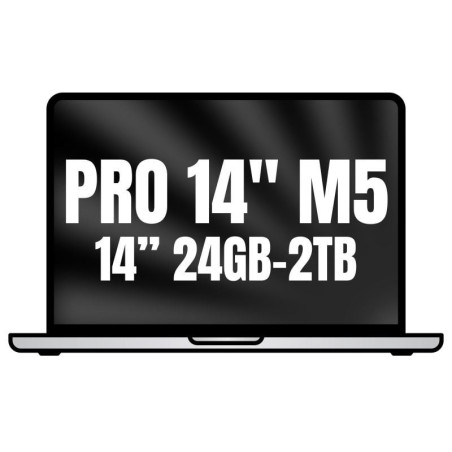 Apple macbook pro 14'/ m5 pro 18-core cpu/ 24gb/ 2tb ssd/ 20-core gpu/ plata