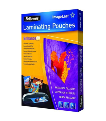 Fundas para plastificar fellowes 5306114/ a4/ 80 micras/ 100 unidades