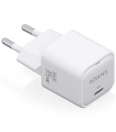Cargador de pared gan aisens asch-35w1p022-w/ 1xusb tipo-c/ 35w