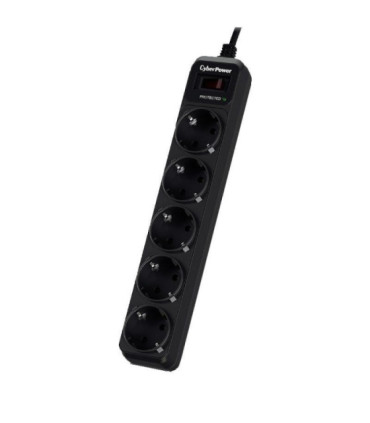 Regleta con interruptor cyberpower b0520sc0-de/ 5 tomas de corriente/ cable 1.8m/ negra