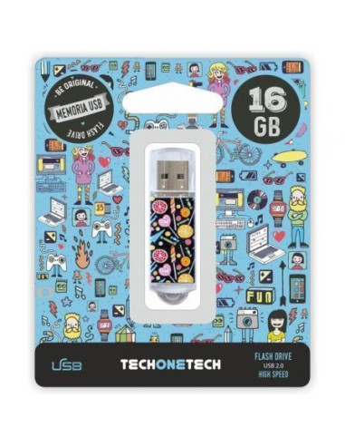 Pendrive 16gb tech one tech candy pop usb 2.0