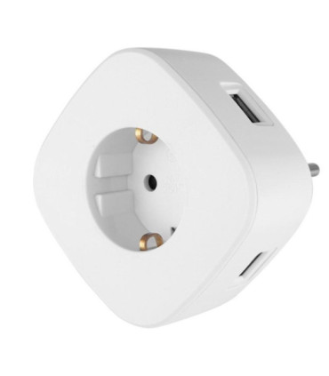 Enchufe orbegozo en 1500/ 1 toma schuko/ 3 tomas usb