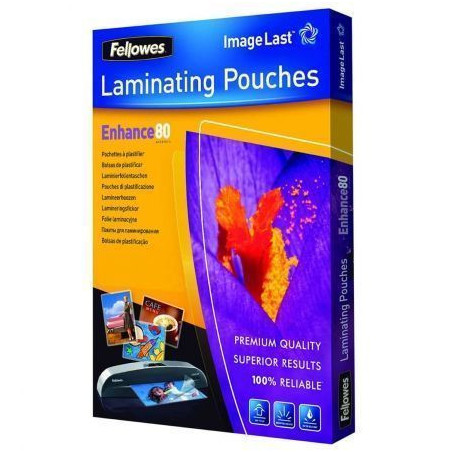 Fundas para plastificar fellowes 5306114/ a4/ 80 micras/ 100 unidades