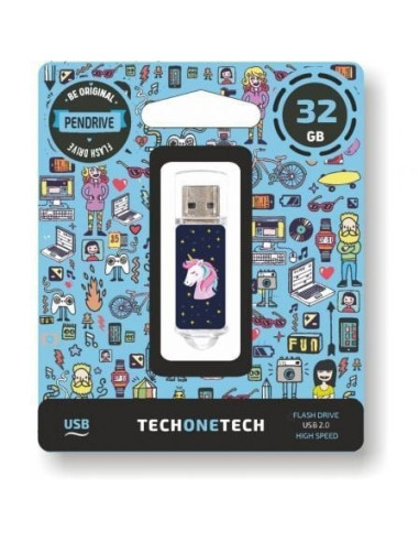 Pendrive 32gb tech one tech unicornio dream usb 2.0