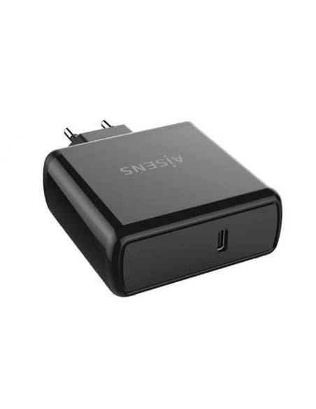 Cargador de pared aisens asch-1pd60-bk/ 1xusb tipo-c/ 60w