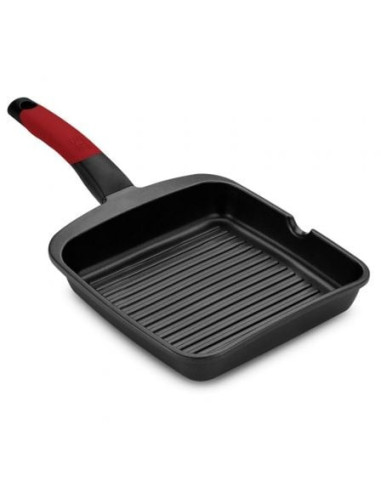 Grill bra premiere a411428/ ø28cm/ aluminio fundido/ apto para inducción