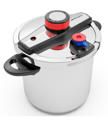 Olla a presión orbegozo hp 8200/ 8l/ acero inoxidable/ apta para inducción