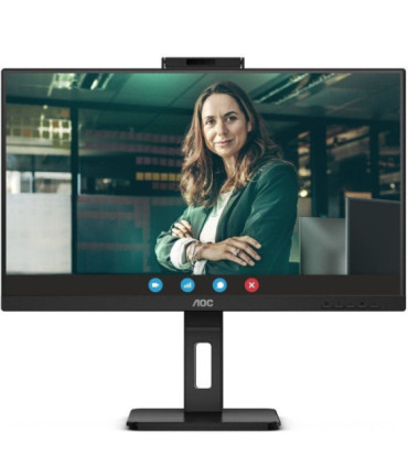 Monitor profesional aoc q27p3qw 27'/ qhd/ webcam/ multimedia/ regulable en altura/ negro