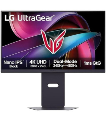 Monitor gaming lg ultragear 27g850a-b 27'/ 4k/ 1ms/ 240hz/ ips/ regulable en altura/ morado grisáceo