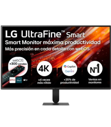 Smart monitor lg ultrafine 32u701sb-b 31.5'/ 4k/ multimedia/ smart tv/ negro