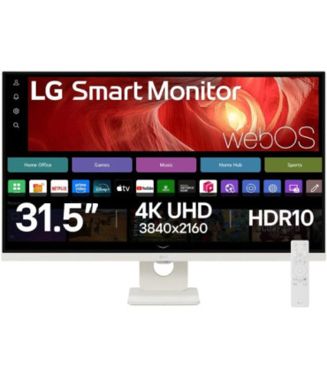 Smart monitor lg 32u721sa-w 31.5'/ 4k/ multimedia/ smart tv/ blanco