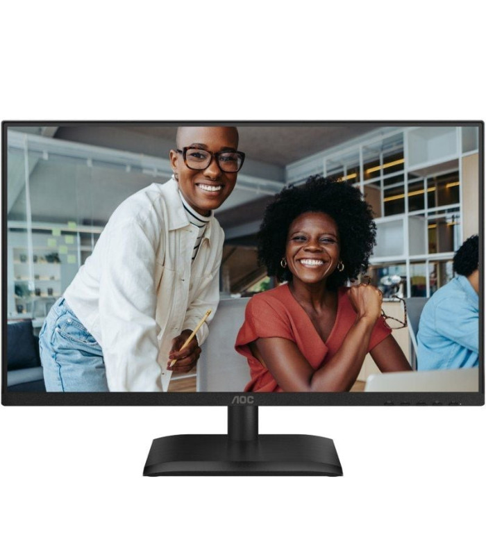 Monitor profesional aoc 24e4u 23.8'/ full hd/ regulable en altura/ negro