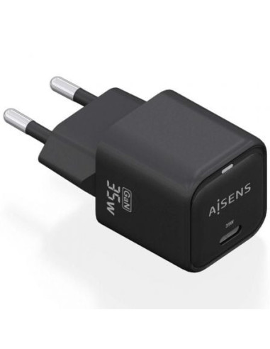 Cargador gan de pared aisens asch-35w1p023-bk/ 1xusb tipo-c/ 35w